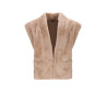 NoNo Kila Gilet Solid Fur Sand Blush