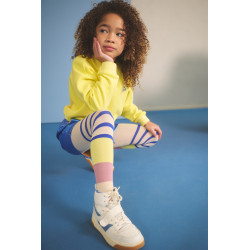 NoNo Rachel Striped +ColoblockingTight Light Lemon