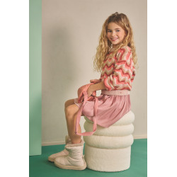 NoNo Nele Metallic Voile Skirt Lovely Lychee Pink