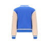 NoNo Darsy Furry Sweat Varsity Jacket Nautical Blue