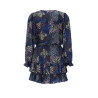 NoNo Miggy Denim Flower Dress Navy Blazer