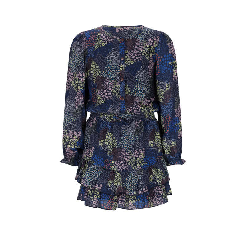 NoNo Miggy Denim Flower Dress Navy Blazer