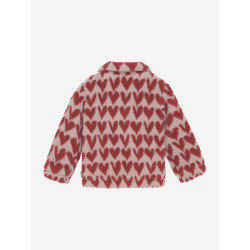 Daily 7 Teddy Jacket Heart Pale Mauve