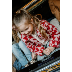 Daily 7 Teddy Jacket Heart Pale Mauve