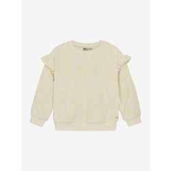 Daily 7 Sweater Jaquard Ruffle Off White