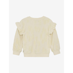 Daily 7 Sweater Jaquard Ruffle Off White