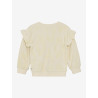 Daily 7 Sweater Jaquard Ruffle Off White