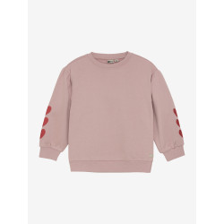 Daily 7 Sweater Heart Embroidery Pale Mauve
