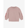 Daily 7 Sweater Heart Embroidery Pale Mauve