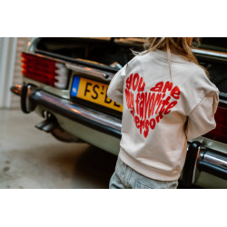 Daily 7 Sweater Brushed Backprint Sandshell