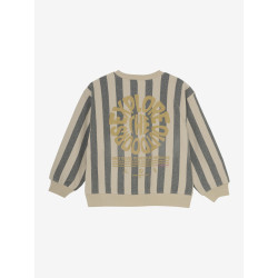 Daily 7 Oversized Sweater Stripe Sandshell