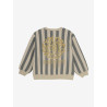 Daily 7 Oversized Sweater Stripe Sandshell