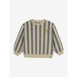 Daily 7 Oversized Sweater Stripe Sandshell