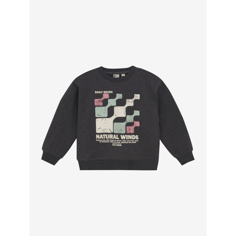 Daily 7 Oversized Sweater Daily Seven Dark Grey Melange