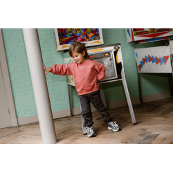 Daily 7 Oversized Sweater Backprint Coral Clay