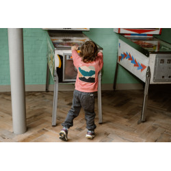 Daily 7 Oversized Sweater Backprint Coral Clay