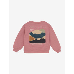 Daily 7 Oversized Sweater Backprint Coral Clay