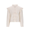 Moodstreet AKIRA ruffles & bows blouse Warm White