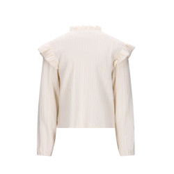 Moodstreet AKIRA ruffles & bows blouse Warm White