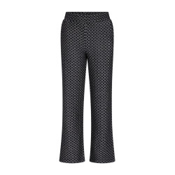 Moodstreet BELLE jacquard trousers Black