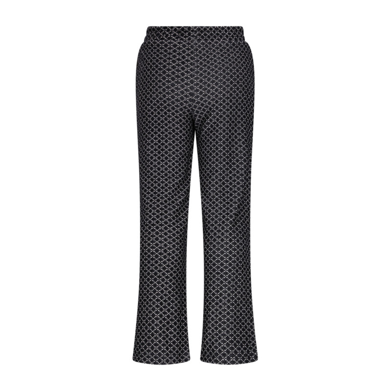 Moodstreet BELLE jacquard trousers Black