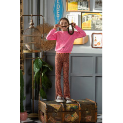 B.Nosy Phoebe  flared pants leopard texas