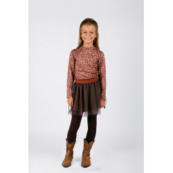 B.Nosy Dina  dress with mesh skirt leopard texas