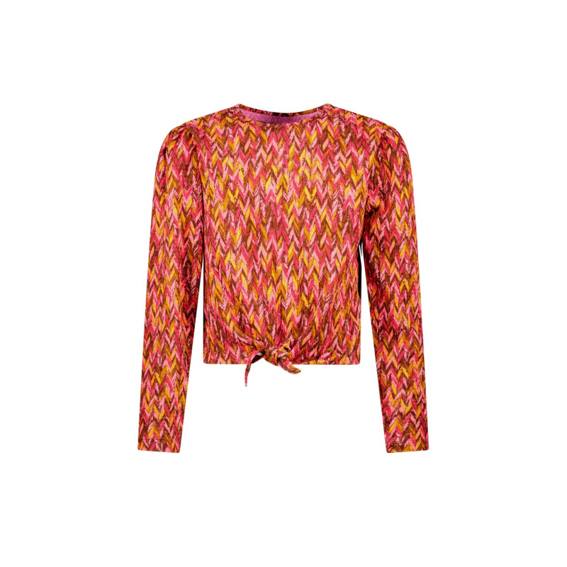 B.Nosy Tori  top with knot zigzag texas