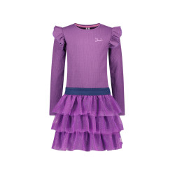 B.Nosy Dora  dress with multi layer mesh skirt Crushed Grape
