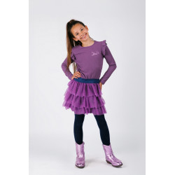 B.Nosy Dora  dress with multi layer mesh skirt Crushed Grape