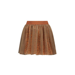 B.Nosy Rory  mesh skirt with printed layer leopard texas