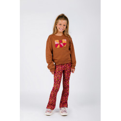 B.Nosy Pepper  printed flared pants zigzag texas