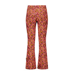 B.Nosy Pepper  printed flared pants zigzag texas