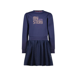 B.Nosy Dasha  sweat dress with mesh skirt Navy