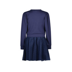 B.Nosy Dasha  sweat dress with mesh skirt Navy