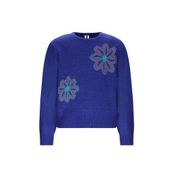B.Nosy Khloe  knitted jacquard sweater Clematis Blue