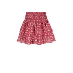 NoNo Nika Pailsy Smocked layered skirt Cerise Pink