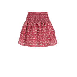 NoNo Nika Pailsy Smocked layered skirt Cerise Pink