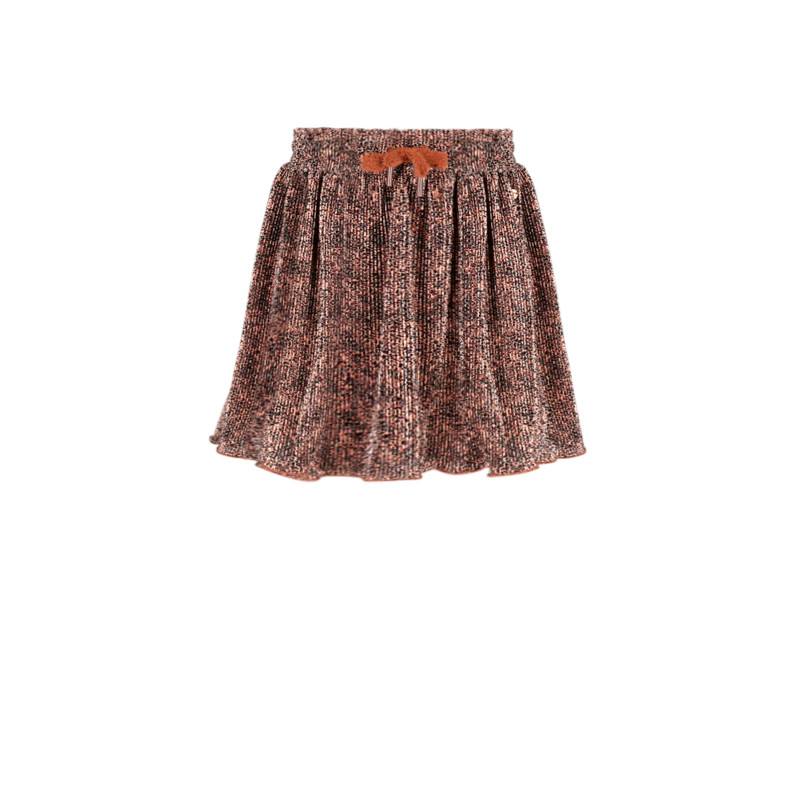 NoNo Nele AOP Leopard Plissee Skirt Taupe