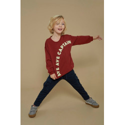 Sturdy Sweater - Waves and Whales Bordeaux