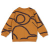 Sturdy Sweater AOP - Waves and Whales Hazelnoot
