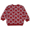 Sturdy Sweater AOP - Waves and Whales Bordeaux