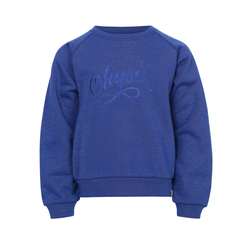 LOOXS Little lurex sweater Kobalt blue