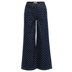 LOOXS Little heart denim wide leg pants Denim Hearts