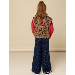 LOOXS Little heart denim wide leg pants Denim Hearts