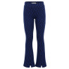 LOOXS Little jaquard flaire pants Blue hearts