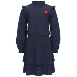 LOOXS Little crinckle dress Dark blue