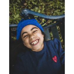 LOOXS Little crinckle top with ruffles Dark blue