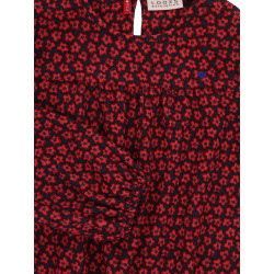 LOOXS Little crinckle top Red flower