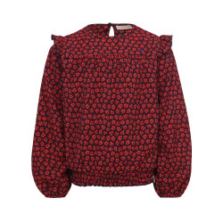 LOOXS Little crinckle top Red flower